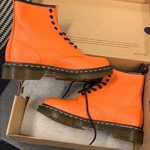 Orange Dr. Martens